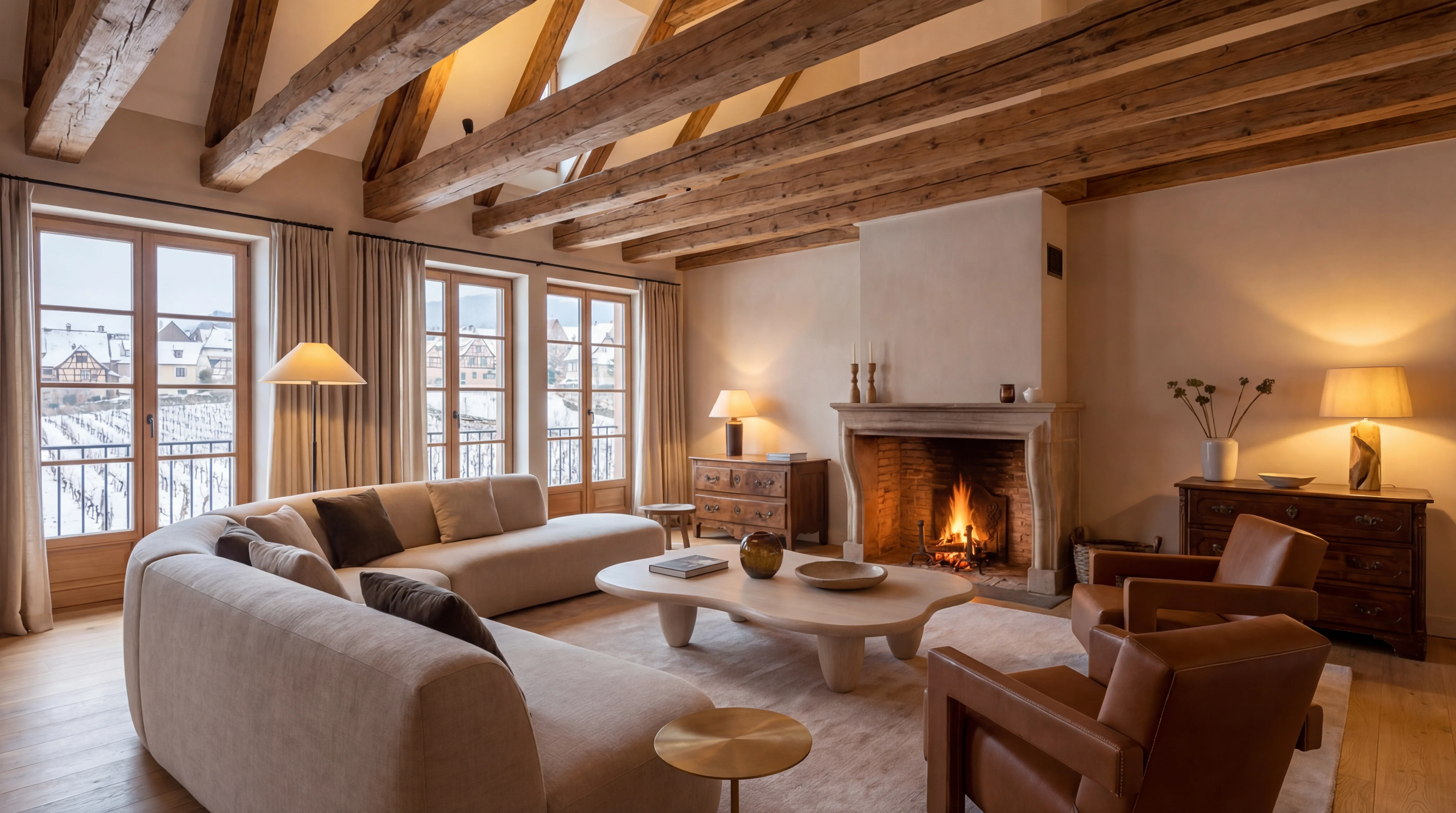 Int&eacute;rieur luxueux d'un appartement alsacien